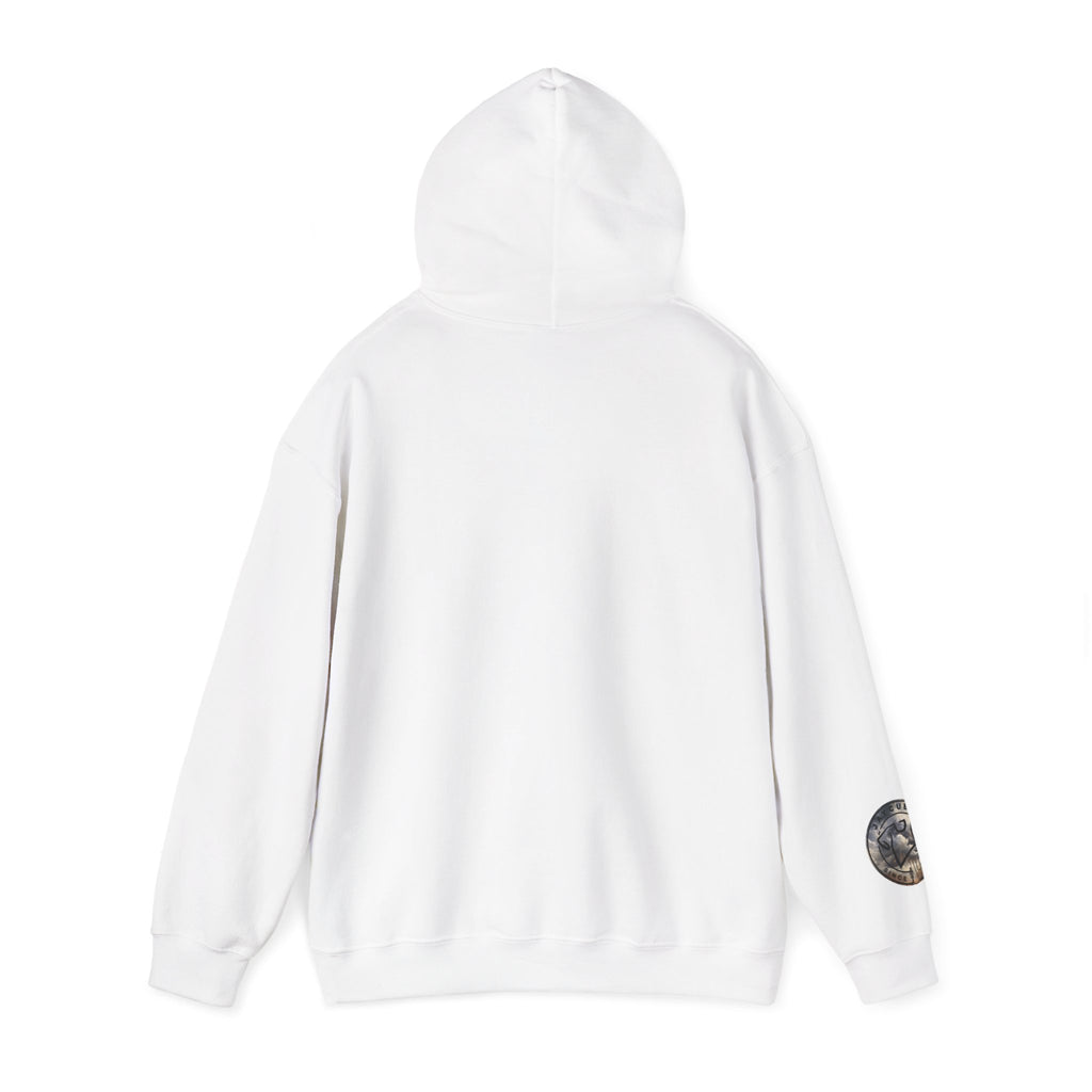 Monogram Crew Hoodie — Vintage Lettering Graphic Sweatshirt
