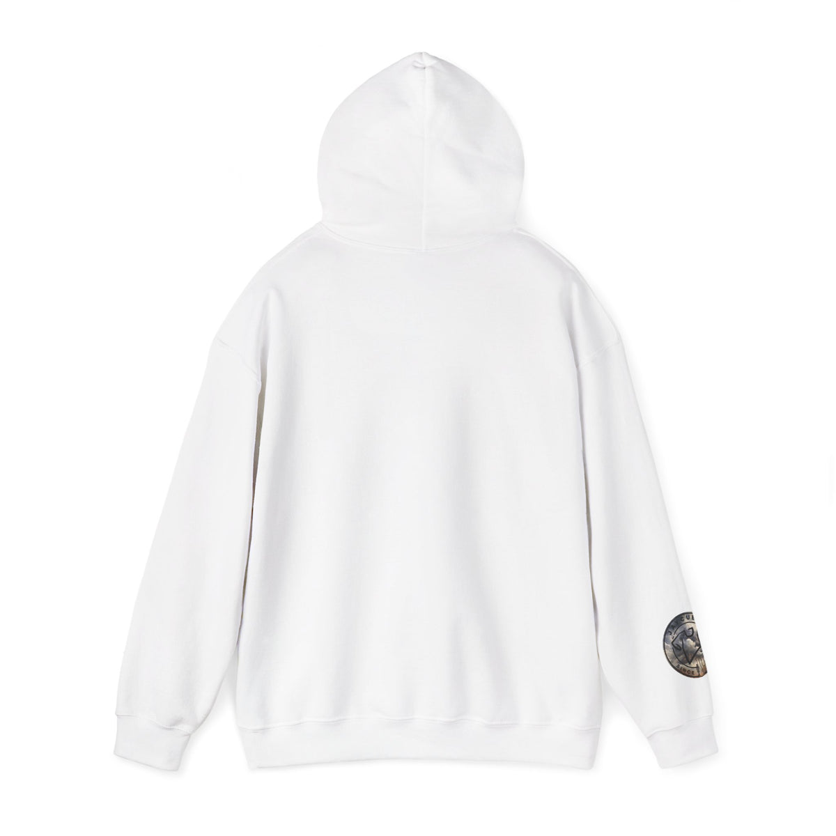 Monogram Crew Hoodie — Vintage Lettering Graphic Sweatshirt