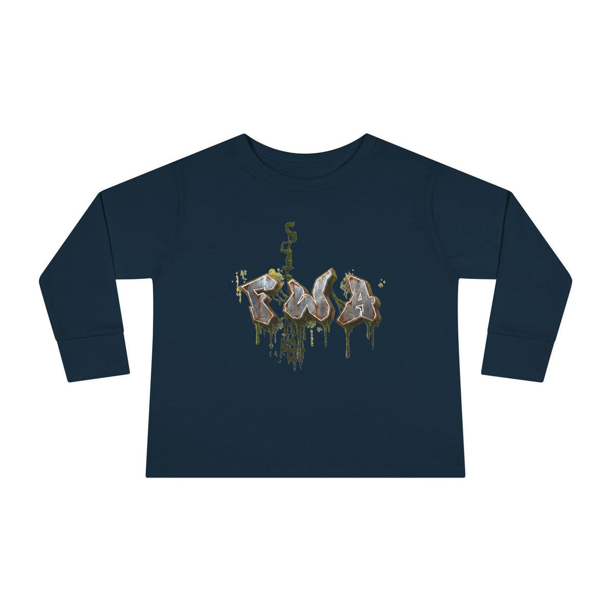 Toddler Long Sleeve Tee — "Faith With Action"