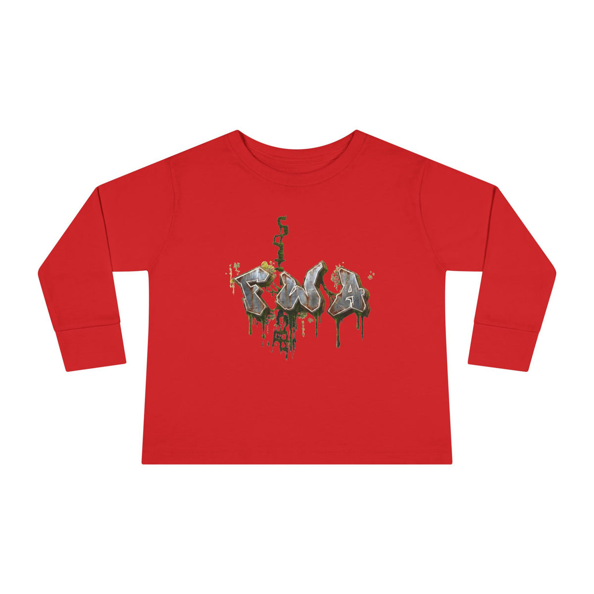 Toddler Long Sleeve Tee — "Faith With Action"