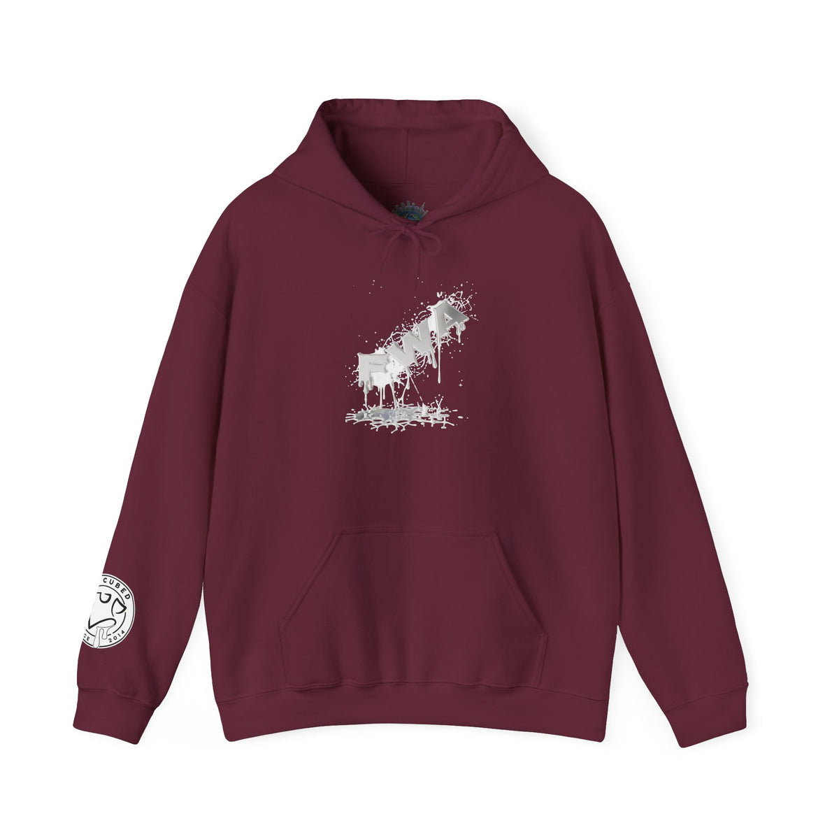 Faith With Action Hoodie — Drip Script Graphic Pullover