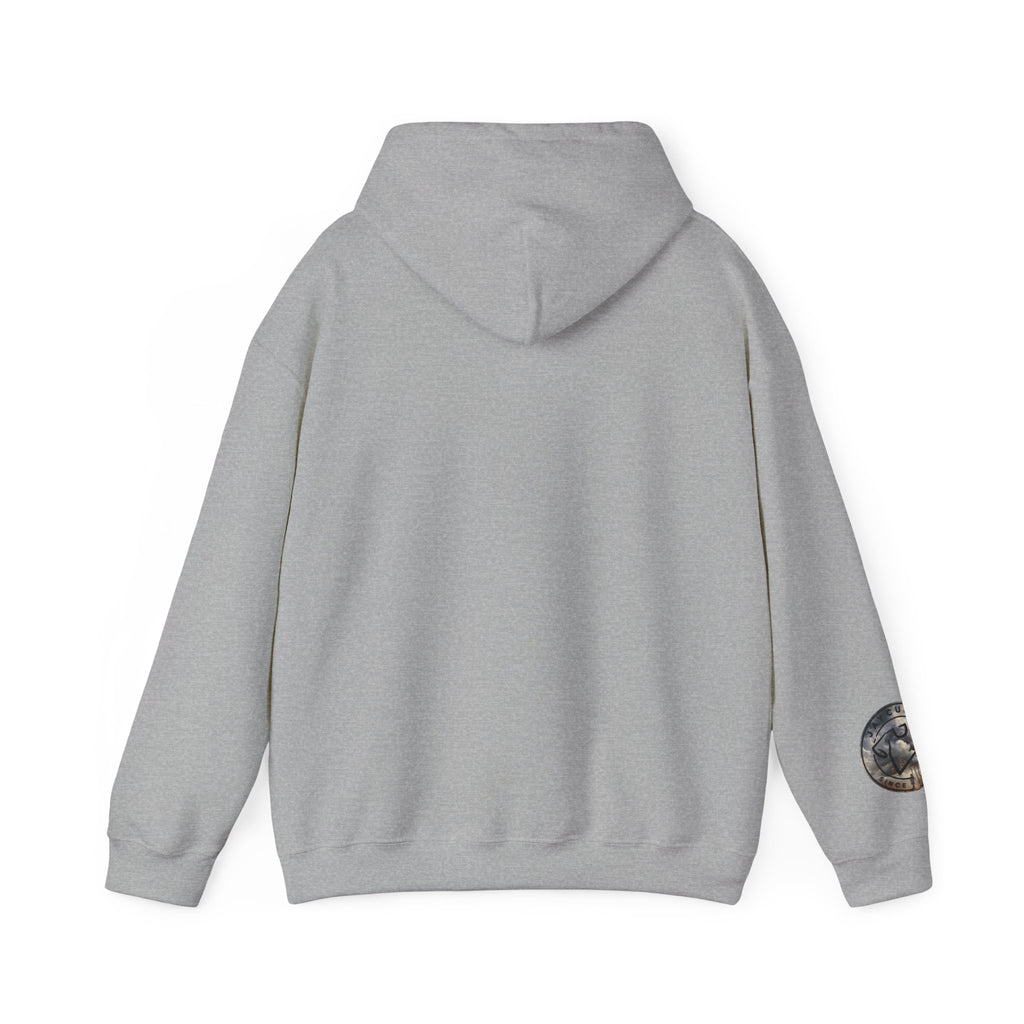 Monogram Crew Hoodie — Vintage Lettering Graphic Sweatshirt