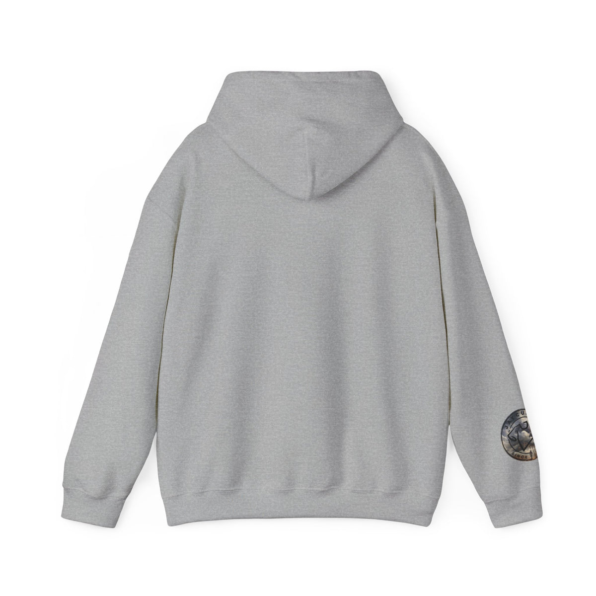 Monogram Crew Hoodie — Vintage Lettering Graphic Sweatshirt