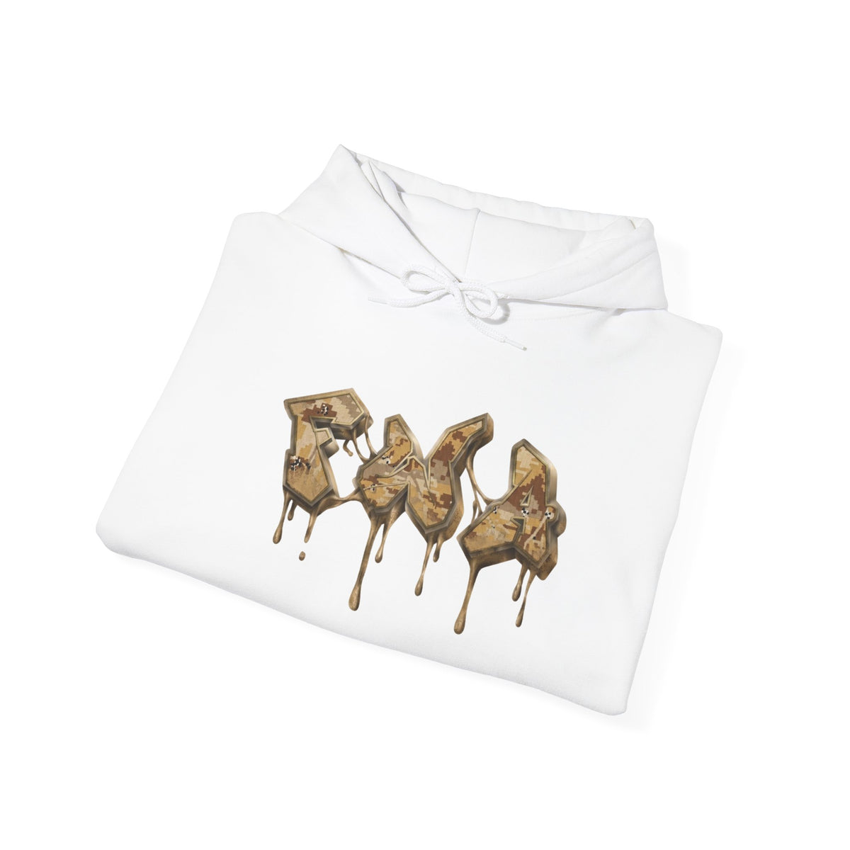 Hoodie — Dripping Gold Duck Silhouette Graphic