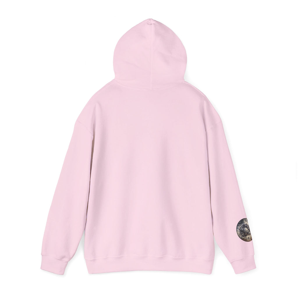 Monogram Crew Hoodie — Vintage Lettering Graphic Sweatshirt