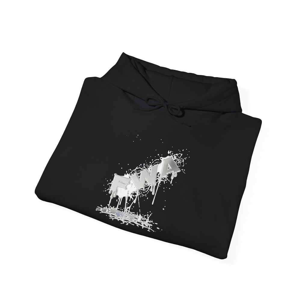Faith With Action Hoodie — Drip Script Graphic Pullover