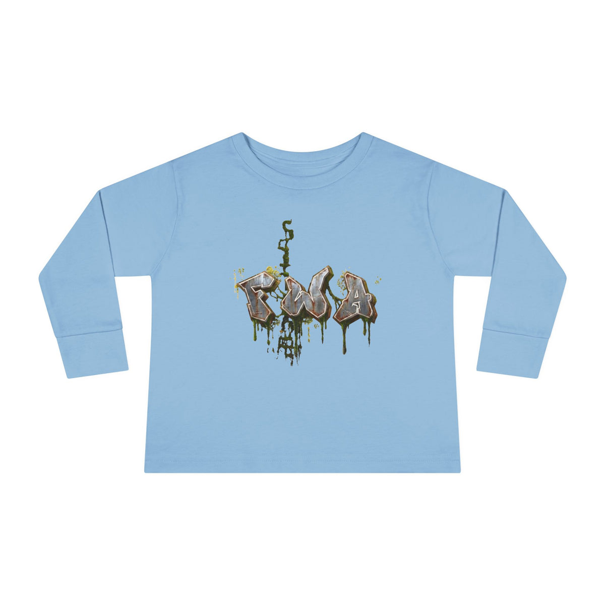 Toddler Long Sleeve Tee — "Faith With Action"