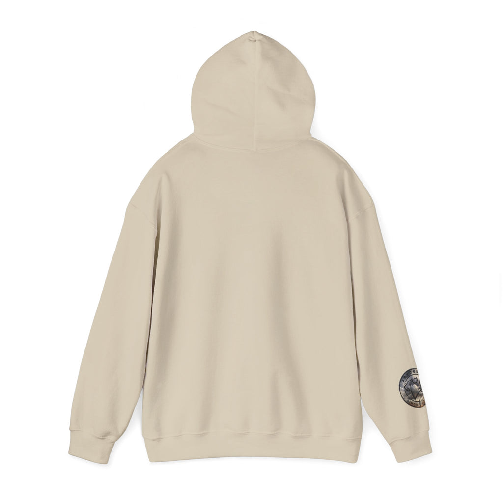 Monogram Crew Hoodie — Vintage Lettering Graphic Sweatshirt