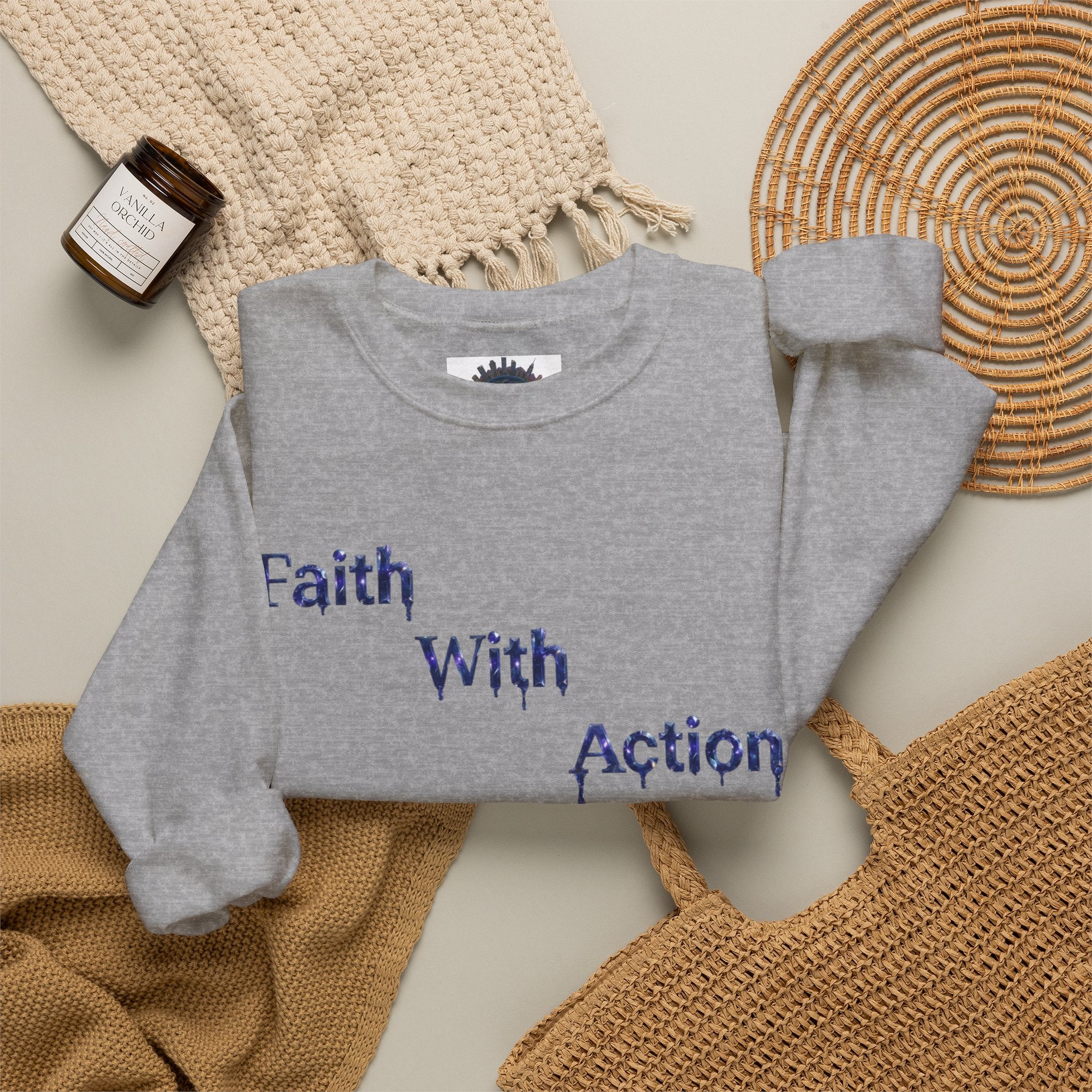 Faith With Action Crewneck Sweatshirt