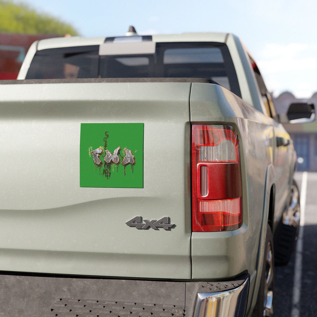 FWA Graffiti Car Magnet — Faith With Action Art for Cars